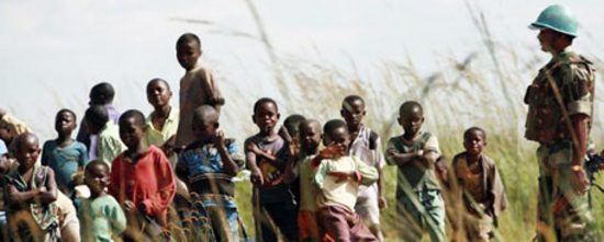 Миротворцы Миссии ООН в Демократической Республике Конго.