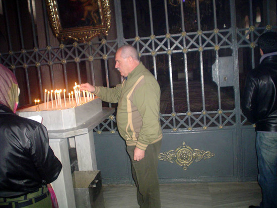 В армянской церкви Святой Девы Марии.