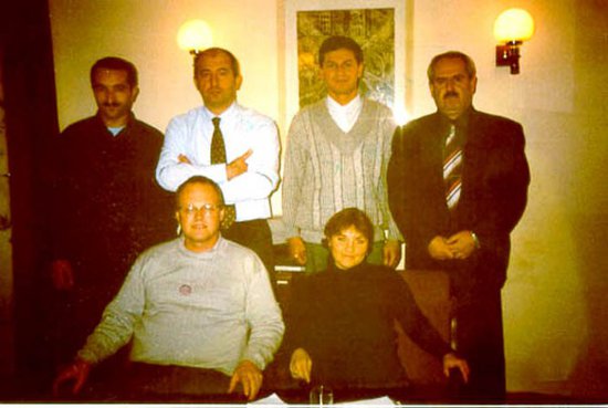 Тбилиси, 2000г. Стоят: Аваз Гасанов, Паата Закареишвили, Давид Симонян, я. Сидят: Бернхард Клазеи и Майя Цабошвили.