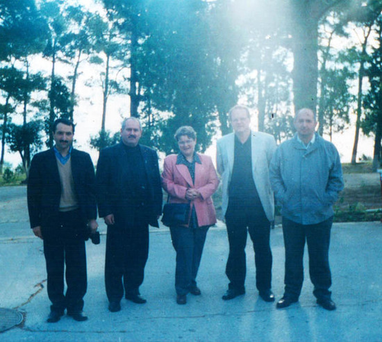 АСлева на право: Аваз Гаясанов, я, Светлана Алексеевна, Бернхард Клазен и Паата Закареишвили. 