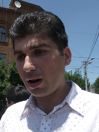 Активист Давид Санасарян. Ереван, 22 июня 2012 г. Фото Армине Мартиросян для "Кавказского узла"
