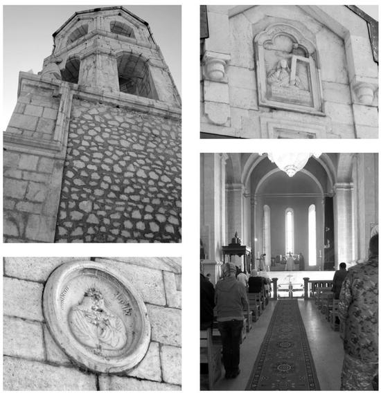Быть в Шуши и не сфотографировать церковь Казанчецоц не получается. Черно-белое, оригинальное фото...
