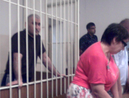 Руслан Рахаев в зале суда во время вынесения приговора. Черкесск, 8 июля 2013 г. Фото "Кавказского узла"