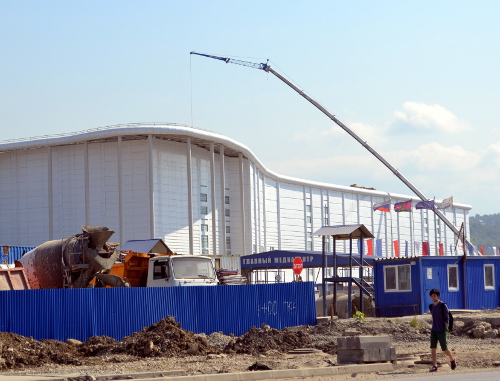 Здание олимпийского медиацентра в Сочи. 27 июня 2013 г. Фото Светланы Кравченко для "Кавказского узла"
