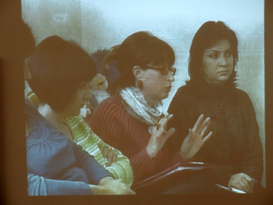 Кадр из фильма: психологи Ассоциации, слева на право: Анаит Лалаян, Зоя Маилян и Марина Григорян.