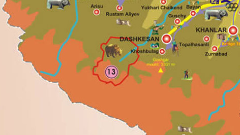 Карта с сайта www.azerbaijan.tourism.az
