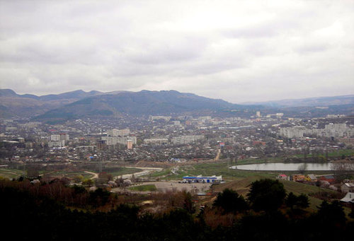 Панорама Кисловодска с горы Кольцо. Фото с сайта http://ru.wikipedia.org