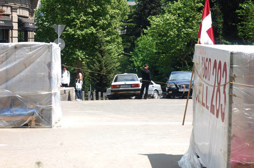 Тбилиси, проспект Руставели, палаточный городок оппозиции, 15 мая 2009 года. Фото "Кавказского узла"