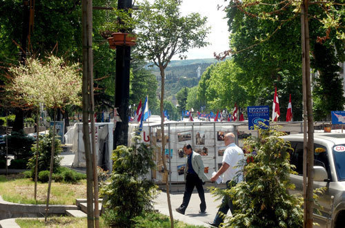 Грузия, Тбилиси, палаточный городок оппозиции на проспекте Руставели. Фото "Кавказского Узла"