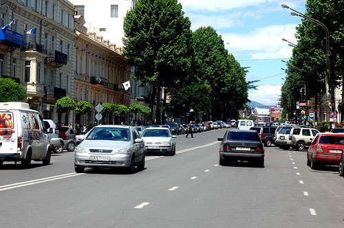 Грузия, Тбилиси, проспект Руставели. Фото "Кавказского Узла"