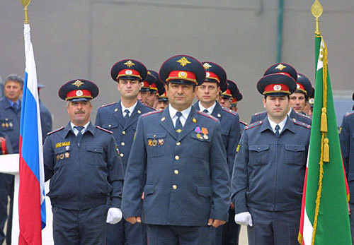 Чечня, Грозный, день милиции. Фото с сайта www.chechnyafree.ru