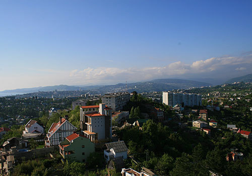 Вид на центральную часть города Сочи с Лысой горы. Фото "Кавказского Узла"