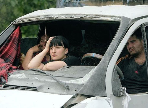 Южная Осетия, Цхинвал, мирные жители. Август 2008 года. Александр Ковылков для "Кавказского Узла"