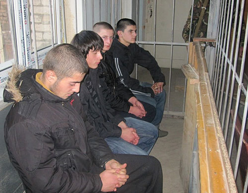 Порцесс над грузинскими подростками. Зал Верховного Суда РЮО, 2 декабря 2009 года. Фото "Кавказского Узла"