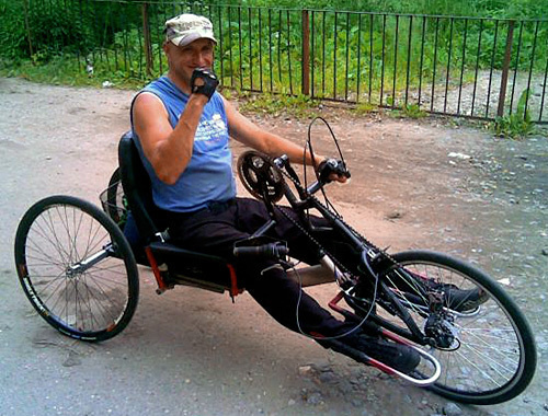 Спортивный ручной велосипед для инвалидов спинальников. Источник: http://tver.olx.ru