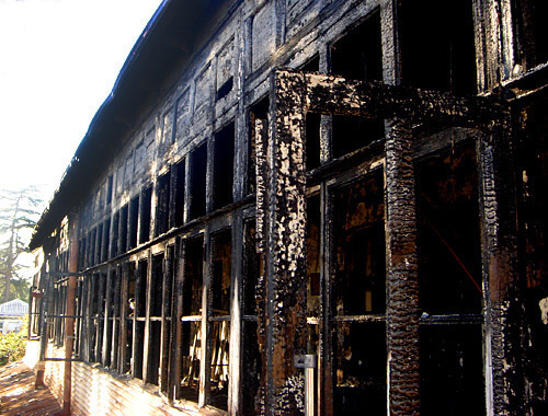 Урологическое отделение Сухумской клинической больницы после пожара, 10 ноября 2010 года. Фото "Кавказского узла"