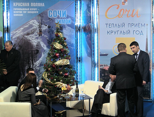Стенд курорта Сочи на международной выставке "Курорты и туризм-2011", 12 января 2011 года. Фото "Кавказского узла"