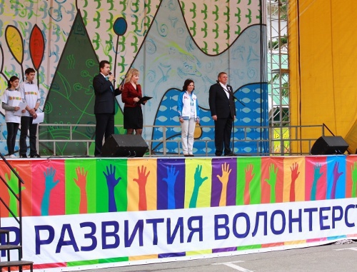 Церемония открытия организации "Центр развития
волонтерства" в Сочи, 14 мая 2011 г. Фото "Кавказского узла"