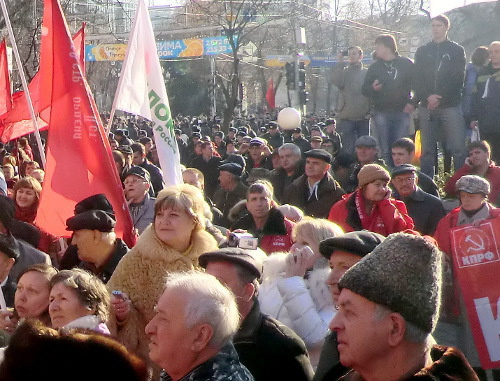 Краснодар, 10 декабря 2011 г. Митинг против фальсификации результатов выборов в Госдуму РФ.