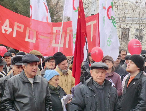 Митинг против фальсификации выборов в Краснодаре. 24 декабря 2011 года. Фото Натальи Дорохиной для "Кавказского узла"