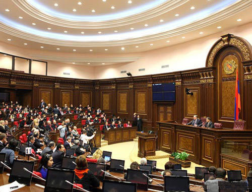 Заседание Национального собрания Армении. Фото: Департамент медиа и связей с общественностью парламента Армении