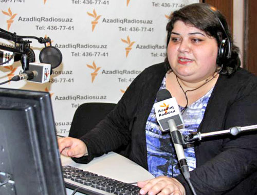 Хадиджа Исмайлова. Фото www.radioazadlyg.org, Турхан Керимов (RFE/RL)