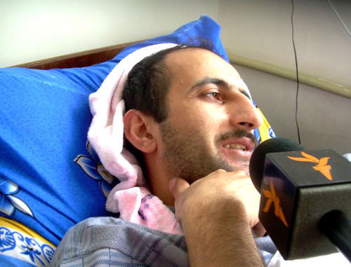 Идрак Аббасов в больнице. Фото http://www.radioazadlyg.org (RFE/RL)