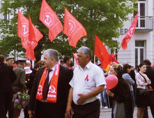 Митинг КПРФ во Владикавказе, май 2012 г. Фото Эммы Марзоевой для "Кавказского узла"