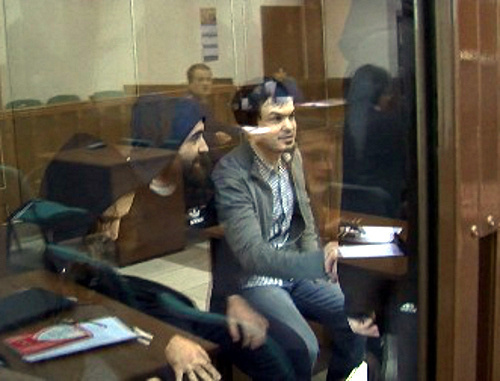 Подсудимые по делу о попытке подрыва поезда "Сапсан" в зале судебных заседаний. Фото пресс-службы Мосгорсуда, http://www.mos-gorsud.ru