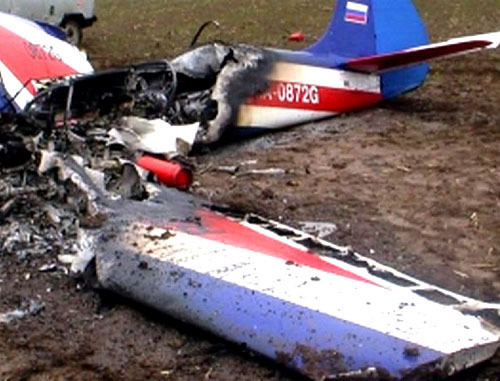 Разбившийся самолет. Фото http://www.justmedia.ru