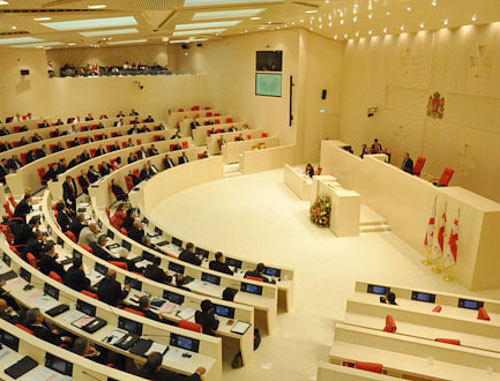 Заседание парламента Грузии в новом здании в Кутаиси. Фото пресс-службы парламента Грузии