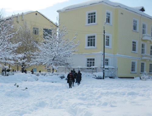 Махачкала после снегопада. 17 декабря 2012 г. Фото Тимура Исаева для "Кавказского узла"