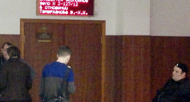 В Мосгорсуде во время одного из заседаний по делу об убийстве Юрия Буданова. Декабрь 2012 г. Фото "Кавказского узла"