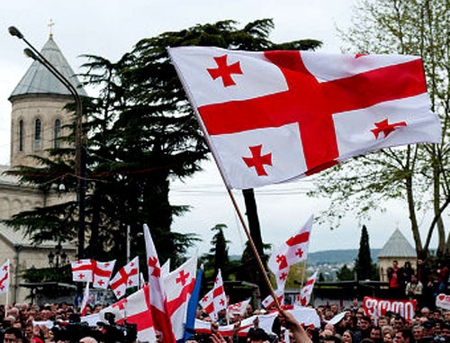 Флаг Грузии. Фото: Александр Имедашвили, NEWSGEORGIA