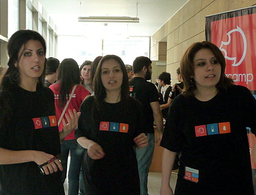 Участники конференции BarCamp. Ереван, 11 мая 2013 г. Фото Армине Мартиросян для "Кавказского узла"