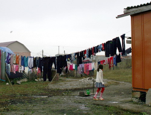 Один из лагерей беженцев в Ингушетии. Фото Татьяны Гантимуровой для "Кавказского узла"