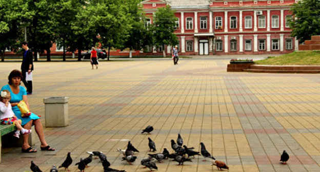 Площадь имени Ленина в Майкопе. 25 мая 2013 г. Фото Олега Чалого для "Кавказского узла"