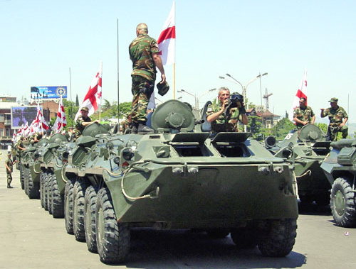 БТР-80 вооруженных сил Грузии на параде в честь Дня независимости. Фото: shioshvili, http://ru.wikipedia.org/