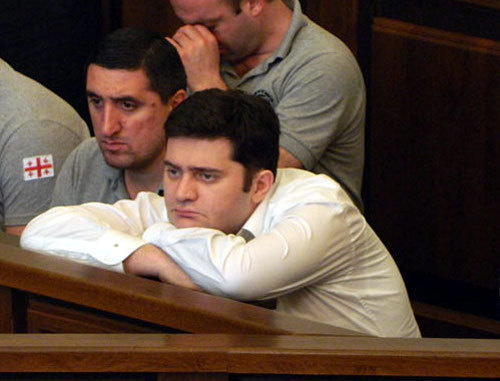 Бачо Ахалая на слушании по его делу в Тбилисском городском суде 27 июля 2013 г. Фото: Salome Chkheidze, http://www.humanrights.ge 