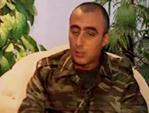 Ашот Инджигулян во время интервью, организованного азербайджанским телеканалом ANS. Кадр из видеорепортажа, размещенного на Youtube, http://www.youtube.com/user/anspresswsnews