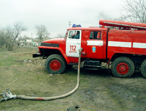 Пожарная машина. Фото пресс-службы ГУ МЧС РО, http://www.61.mchs.gov.ru