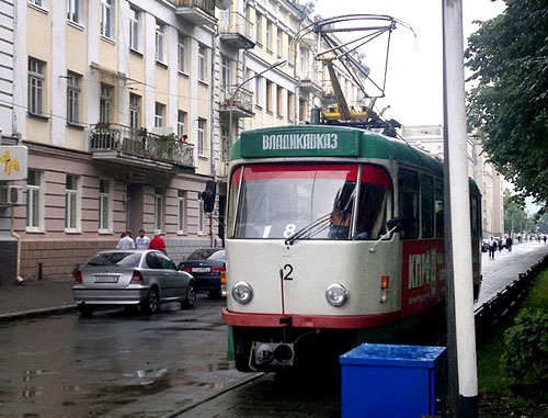 Трамвай во Владикавказе. Фото: МаратС, http://commons.wikimedia.org/