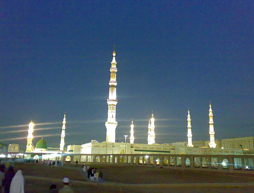 Масджид ан-Набави, «Мечеть пророка Мухаммада». Саудовская Аравия. Фото: Vago, http://ru.wikipedia.org/