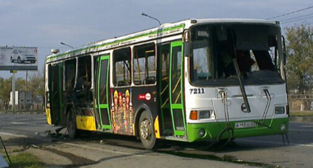 Волгоград, 21 октября 2013 г. Взорванный автобус. Фото пресс-службы правительства Волгоградской области, http://www.volganet.ru