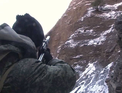 Контртеррористическая операция в Шамильском районе Дагестана. 9 декабря 2013 г. Фото http://nac.gov.ru/