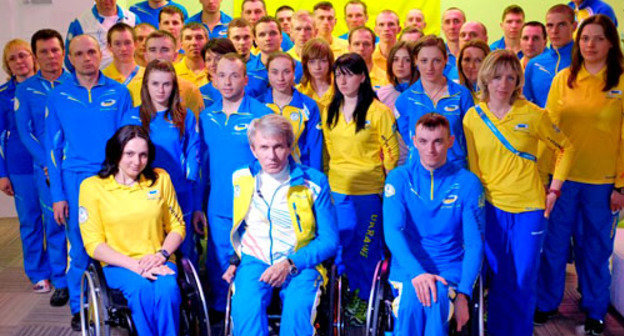 Паралимпийская сборная Украины. Март 2014 г. Фото: Национальный комитет спорта инвалидов Украины http://www.paralympic.org.ua/