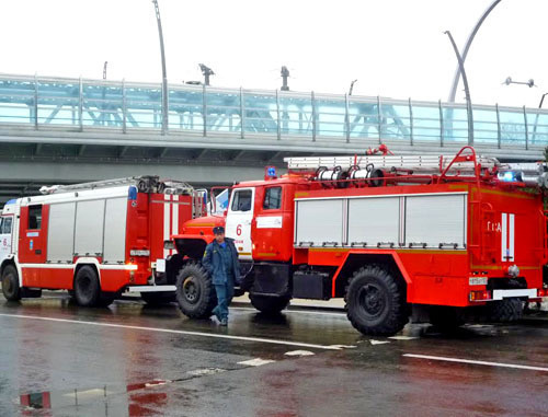 Пожарный расчет на месте аварии. Сочи, 20 марта 2014 г. Фото Светланы Кравченко для "Кавказского узла"