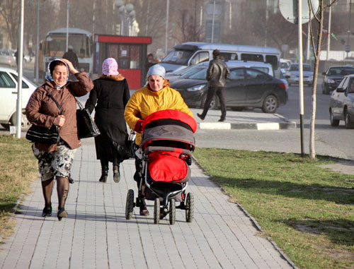 Жители Грозного, Чечня. Март 2014 г. Фото предоставлено очевидцем