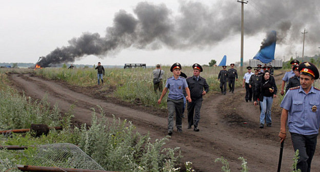 Беспорядки на Еланском месторождении в Воронежской области 22 июня 2013 г. Фото: © 2014 Save Khoper!, http://savekhoper.ru