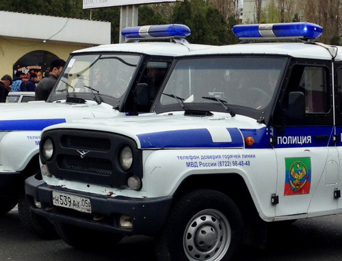 Автомобили полиции, Махачкала. Фото Патимат Махмудовой для "Кавказского узла"